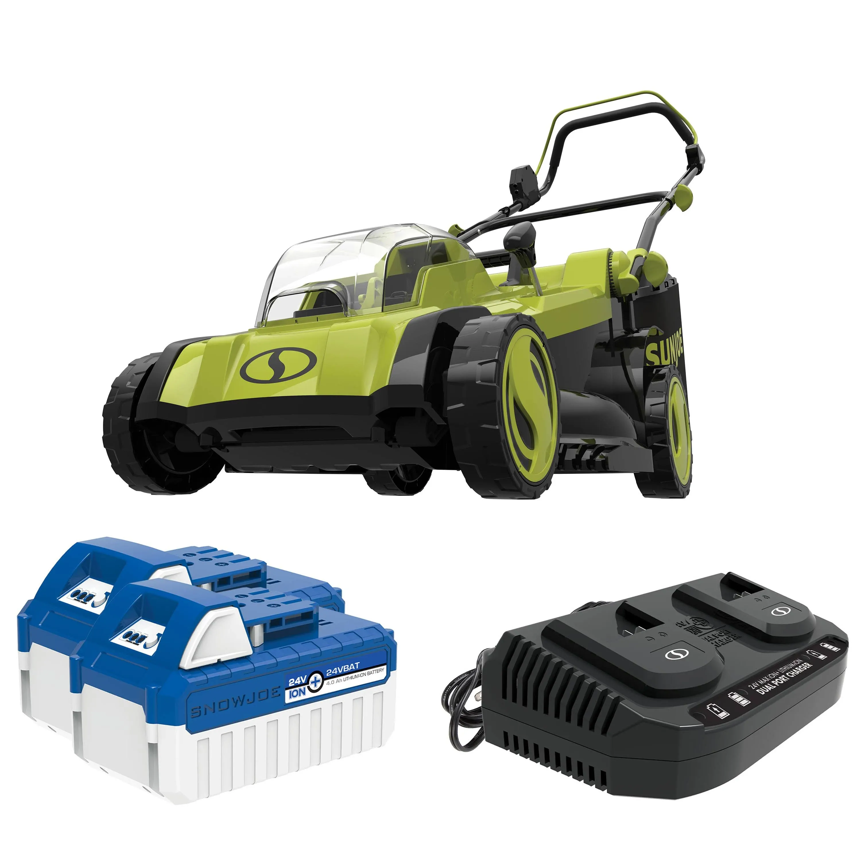 Sun Joe 24V-X2-17LM 48-Volt iON+ Cordless Lawn Mower Kit