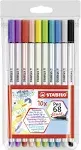 Stabilo® Pen 68 10 Color Brush Marker Set