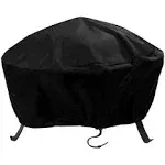 Sunnydaze Round Fire Pit Cover, Black