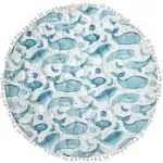 Crane Baby Cotton Quilted Play Mat, Willow (Dainty Leaf)