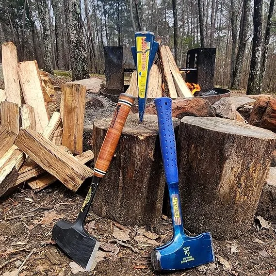 Estwing E3-FF4 4-Pound "Fireside Friend" Wood Splitting Axe/Maul with Shock Reduction Grip