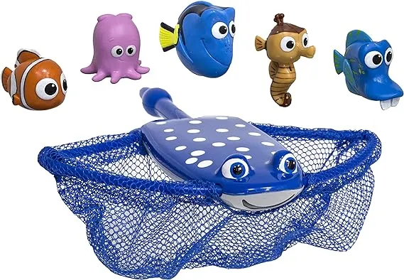 SwimWays Disney Finding Dory Mr. Ray's Dive and Catch Game, Bath Toys and Pool Party Supplies for Kids Ages 5 and Up