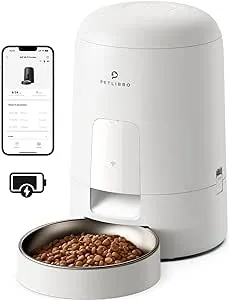 Petlibro Automatic Cat Feeder, 4L Transnsparent Auto Pet Dry Food Dispenser with Desiccant Bag, Portion Control 1-4 Meals per