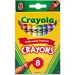 Crayola Crayons, Assorted, 8ct. - 1 Pkg