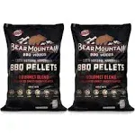 Bear Mountain BBQ Natural Hardwood Gourmet Blend Smoker Pellets, 20 lbs (2 Pack)