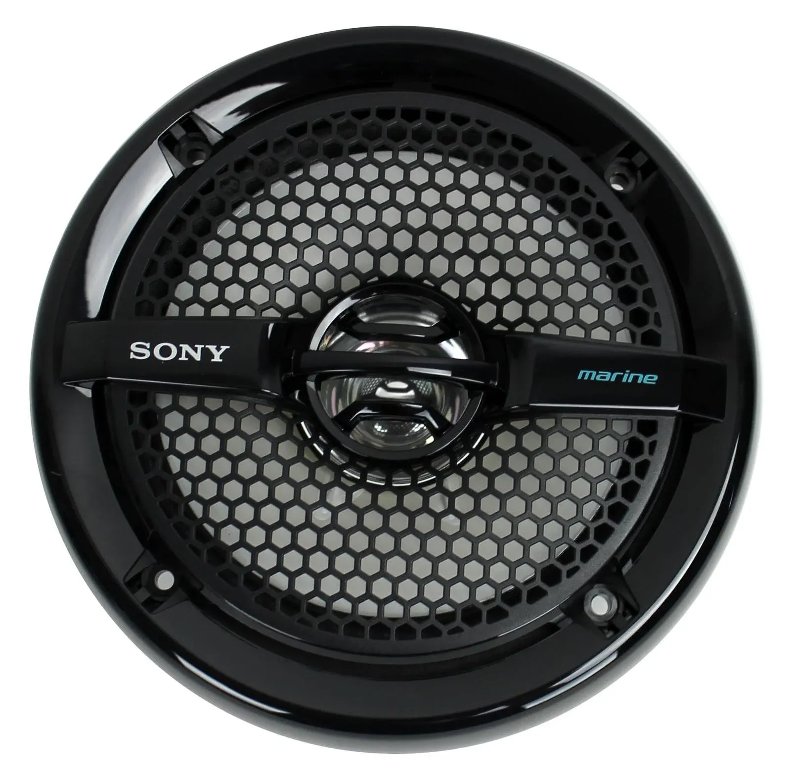 2) Sony XS-MP1611B 6.5" 140W Dual Cone ATV/UTV Speakers Stereo Black (For Parts)