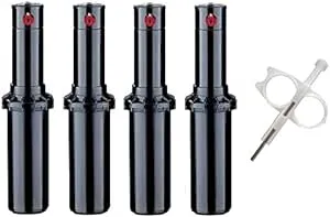 Hunter PGP-ADJ Rotor Sprinkler Heads - 4 Pack - Includes Adjustment Tool