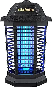 Klahaite Bug Zapper Outdoor Electric, Mosquito Zapper Indoor, Fly Zapper, Fly Trap, Insect Trap for Garden Backyard Patio, Black