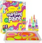 Dan&Darci Marbling Paint Art Kit for Kids Arts and Crafts for Girls & Boys Ages 6-12 Craft Kits Art Set Best Tween Paint