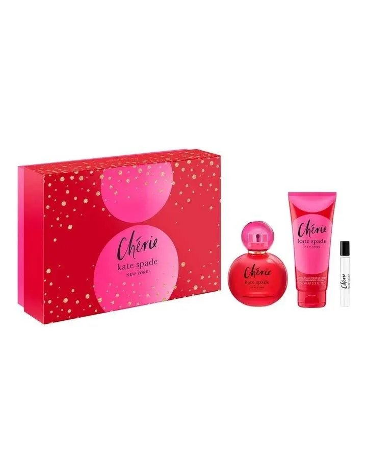 Kate Spade Cherie Mother's Day Gift Set (EDP 100ml + EDP 7.5ml + Body Lotion 100ml)