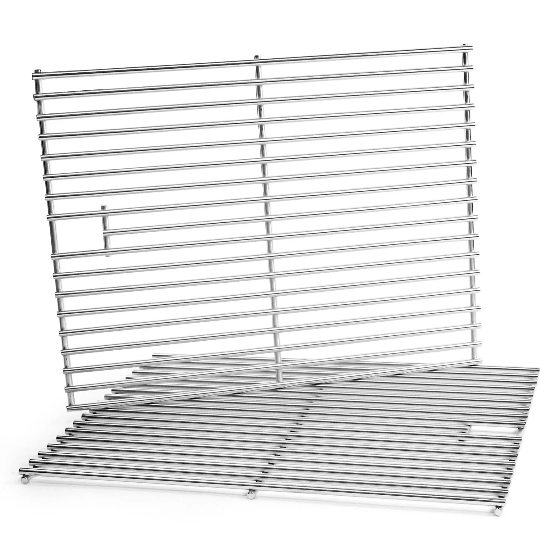 Grill Grates for Nexgrill 4 Burner 720-0830H 720-0830D 720-0670A 720-0783C 720-0783E 720-0958A, 17" Stainless Replacement Parts for 5 Burner 720-0888N Charbroil 463241113 463446015, Kenmore Gas Grill