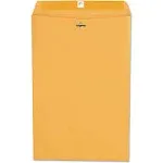 Universal Kraft Clasp Envelope, Center Seam, 28lb, 10 x 15, Brown Kraft, 100/Box