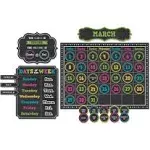 Teacher Created Resources TCR5615 Chalkboard Brights Calendar Bulletin Board Set, Paper, Multi