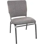 Advantage Multipurpose Church Comfortable Chairs, Size: 18.5 W x 23 D x 32 H, Gray