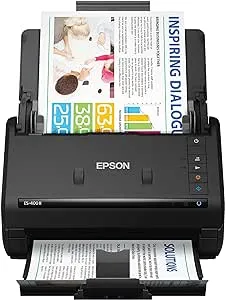 Epson Workforce ES-400 II Color Duplex Desktop Document Scanner for PC and Mac, with Auto Document Feeder (ADF). Full 1-Year Warranty (Renewed)