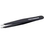 Tweezerman Stainless Steel Slant Tweezer, Black