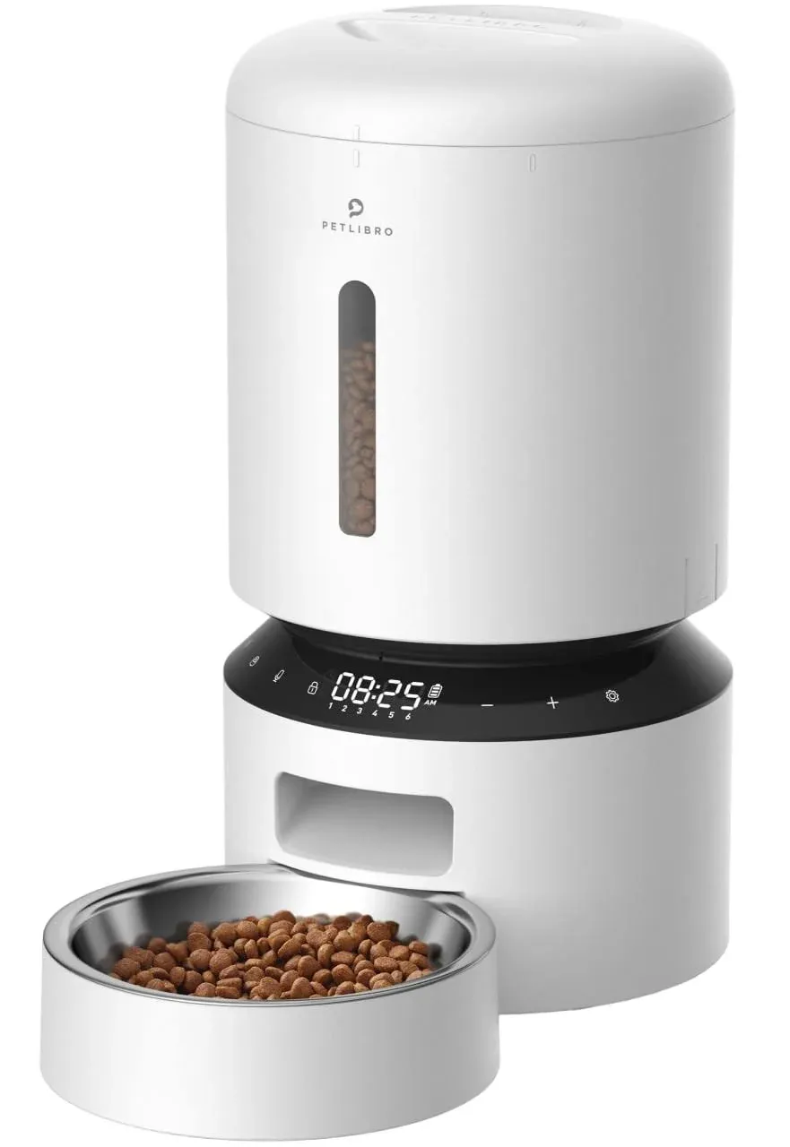 PETLIBRO Automatic Cat Feeder, Pet Dry Food Dispenser Triple Preservation &amp; Twis