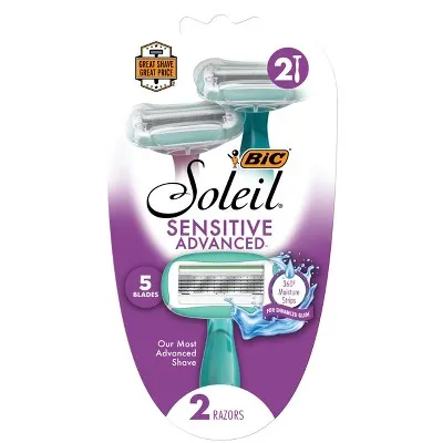 BiC Soleil Sensitive Advanced 5-Blade Women's Disposable Razors