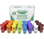 Crayola 570171 Classpack 24-Count 3 oz. Modeling Dough Tubs in 8 Assorted Colors