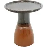 Sunnydaze Ceramic Bird Bath - Dusty Rose