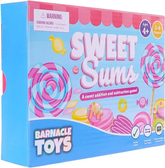 Sweet Sums I Math Games for Kids Ages 4-8 I Addition Games | Kindergarten Math Games I Math Manipulatives 1st Grade I Addition and Subtraction Games