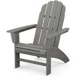 POLYWOOD Vineyard Curveback Adirondack Chair - Slate Grey