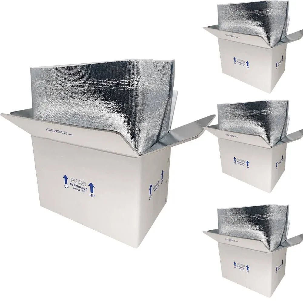 15x10x11&#039;&#039; Insulated Cold Shipping Boxes &amp; Bag Liners, Styrofoam Insulated Ma...