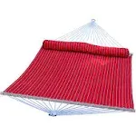 Algoma Net Company 13' Quilted Hammock W/Matching Pillow - Red