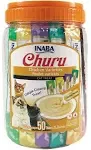 Inaba Churu Tube Treats Tuna and Chicken Variety Jar - 50 count