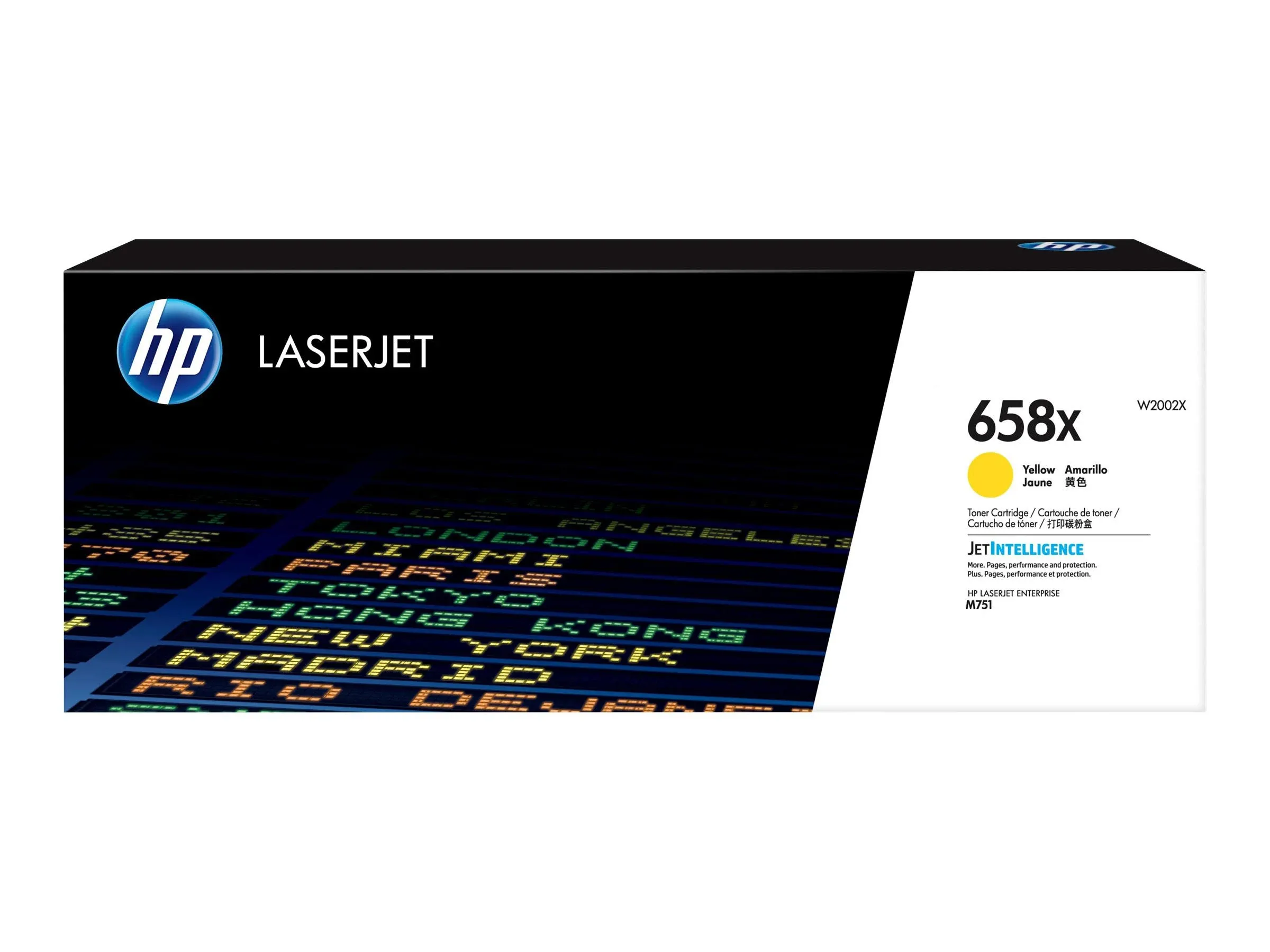 HP 658X Yellow High-yield Toner Cartridge | Works with HP Color LaserJet Enterprise M751 Series | W2002X