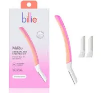 Billie Dermaplane Starter Kit, Reusable Handle with 3 Refill Blades, Dermatologist-Approved, Malibu