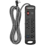 Monster Cable Pro MI 8-Outlet Surge Protector with USB 15 ft Cord NIB