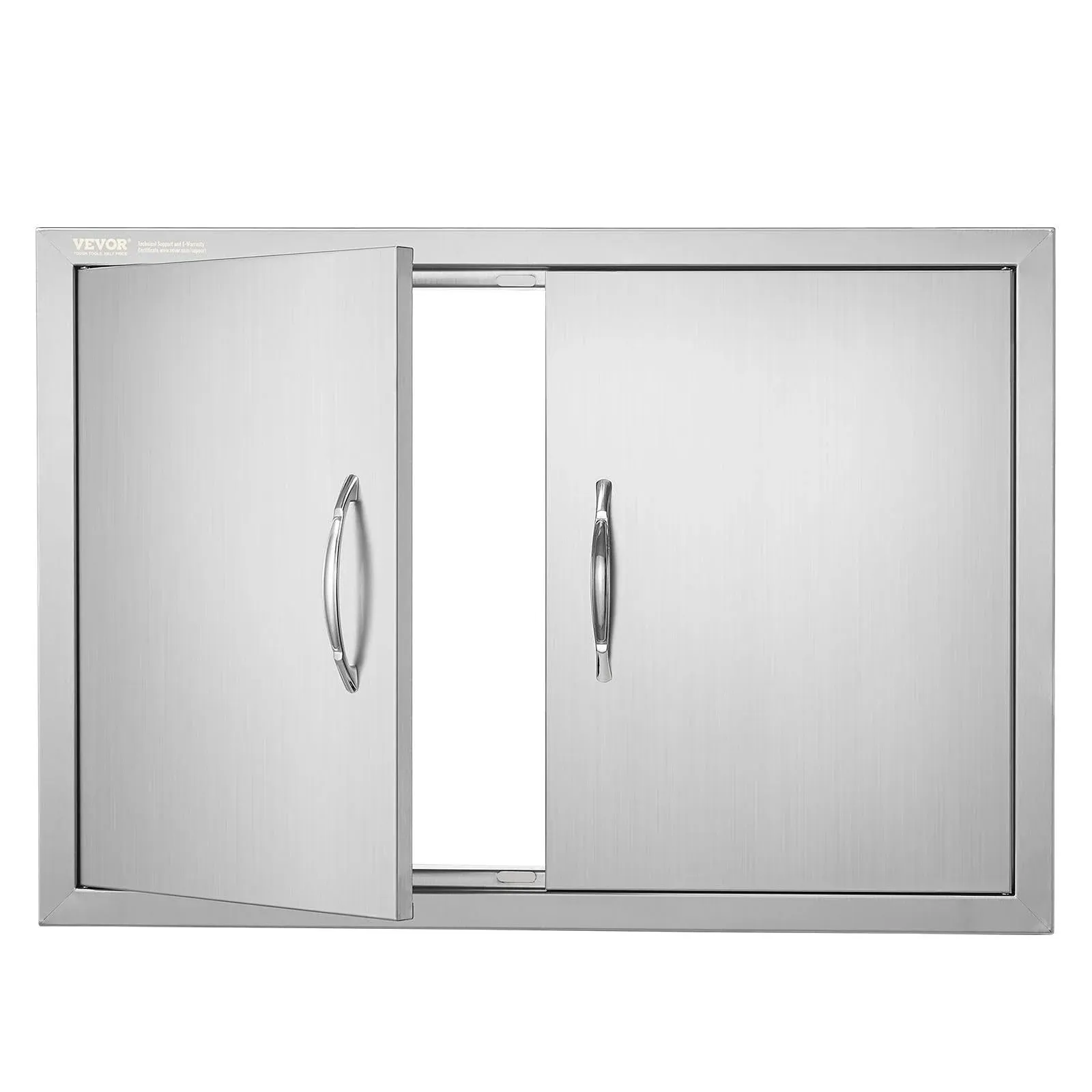 VEVOR 30 x 21 in. Double Outdoor Kitchen BBQ Access Door Stainless Steel