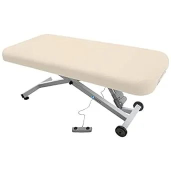 Earthlite Ellora Lift Flat-Top Massage Table Vanilla 30"