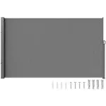 VEVOR KSSCP160X300IWJV6V0 63 x 118 in. Retractable Side Awning, Gray