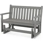 POLYWOOD Traditional 48" Garden Glider - Slate Grey