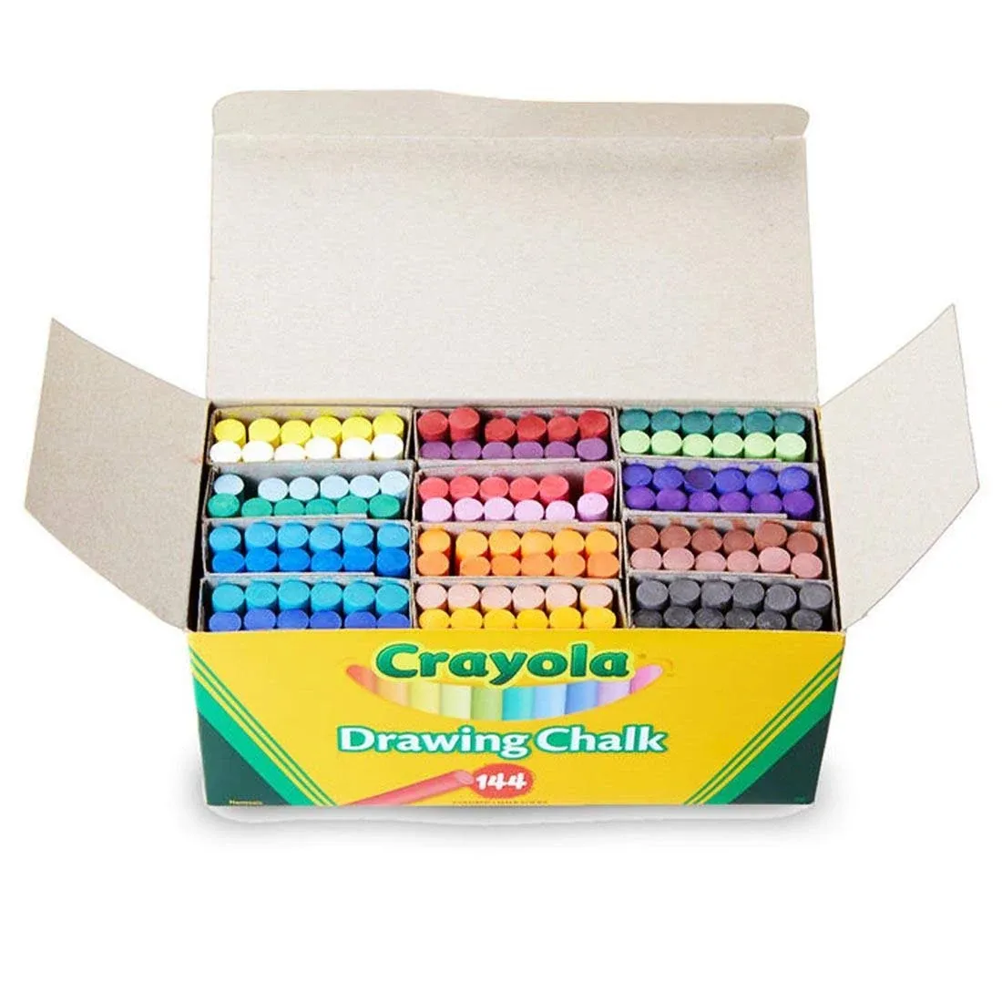 Crayola Colored Drawing Chalk - Assorted Colors, Set of 144