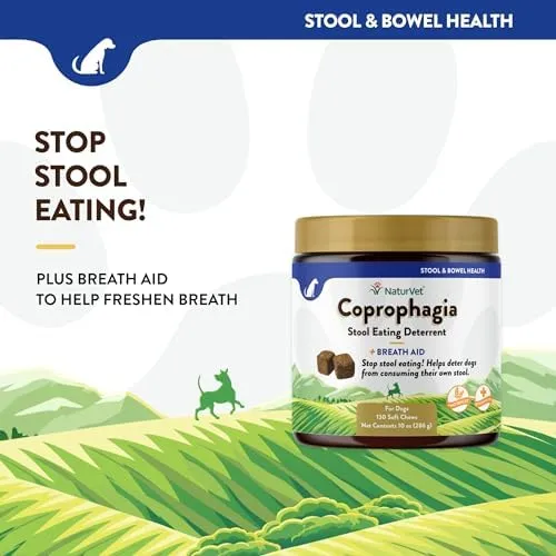 NaturVet Coprophagia Stool Eating Deterrent Soft Chews