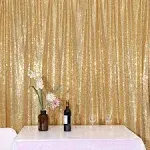 PartyDelight Sparkly Gold Sequin Backdrop, Photography, Christmas Backdrop, 6ft x 6ft