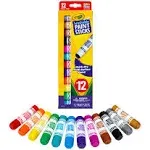 Quick Dry Paint Sticks, Assorted Colors, Washable Paint Set for Kids, 12 Count