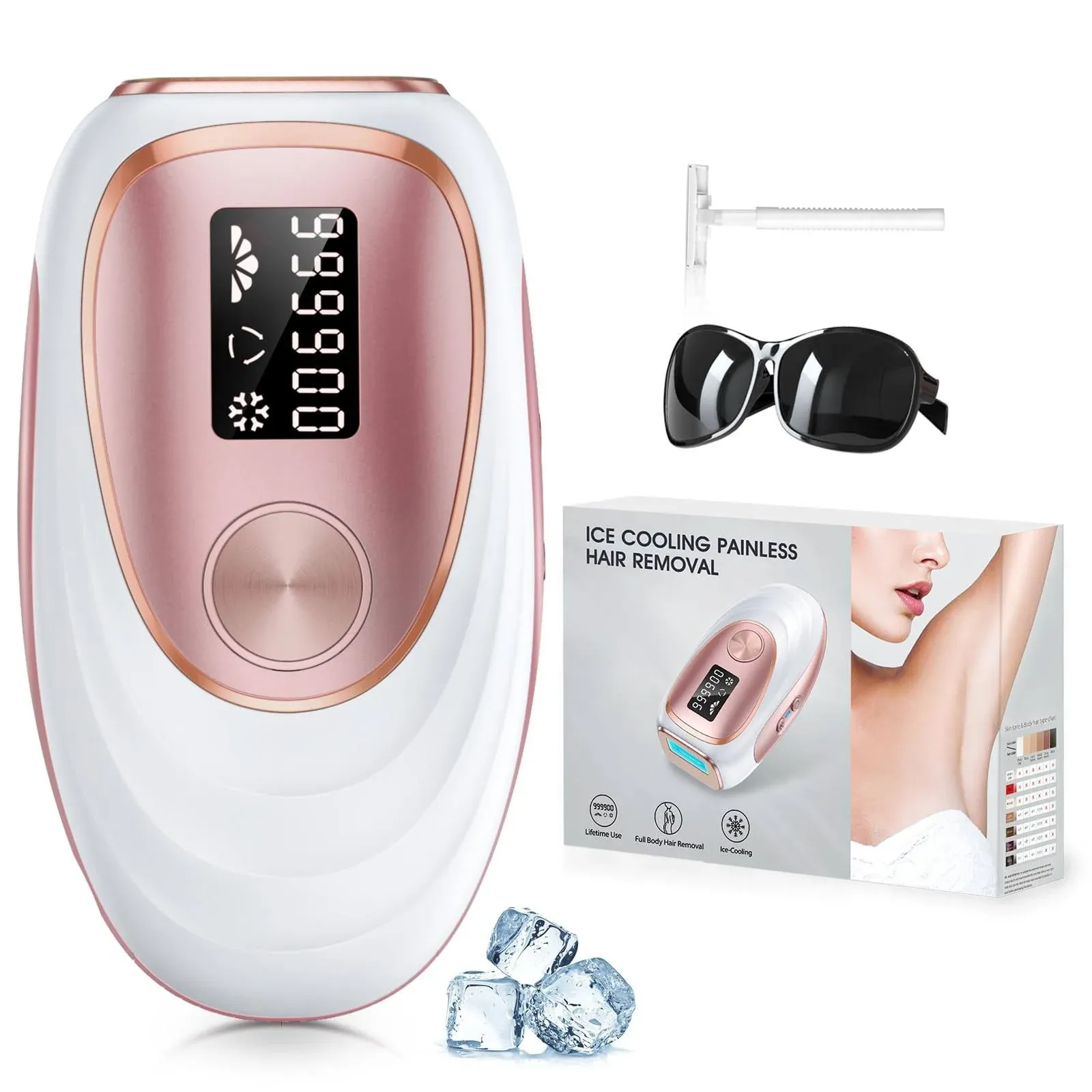 LYSMOSKI Laser Hair Removal with Cooling System