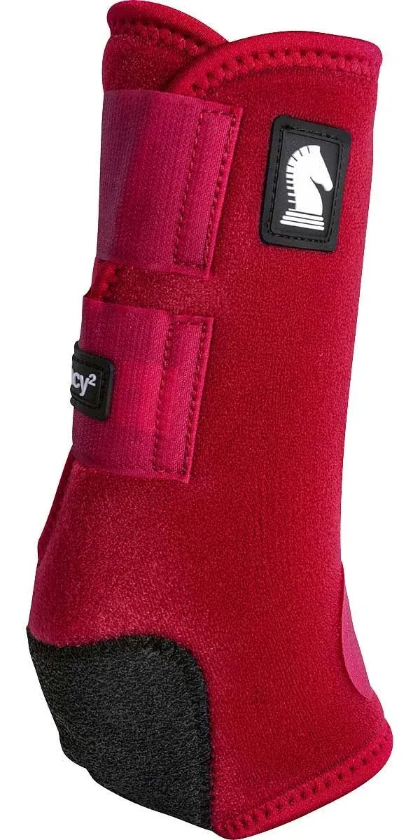 Classic Equine Legacy2 Front Support Boots Crimson Medium