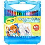 Crayola Super Tips Coloring Art Case with Coloring Pages, Kids Gift, 65+ Pieces, Packaging May Vary