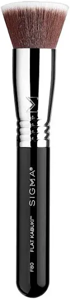 SIGMA Beauty | F80 Air Flat Kabuki Brush - Black | Realry