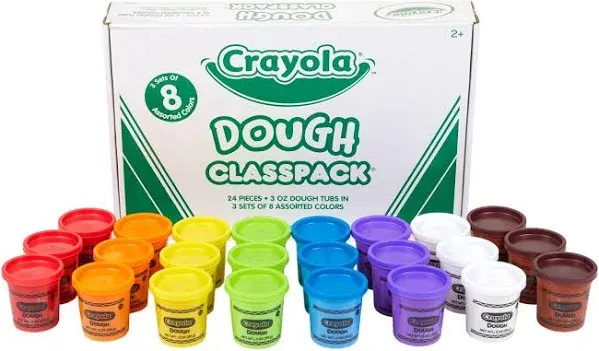 Crayola - Dough Classpack, 3 oz, 8 Assorted Colors, 24/Pack