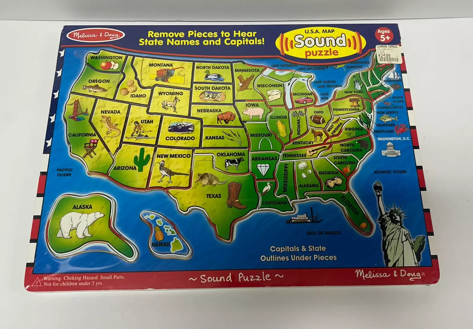 Melissa & Doug USA Map Sound Puzzle