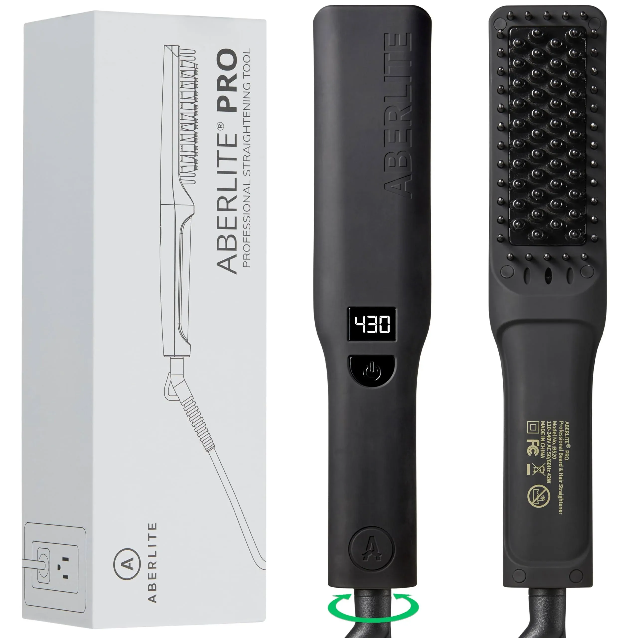 Aberlite Pro Upgraded Professional Beard & Hair Straightener