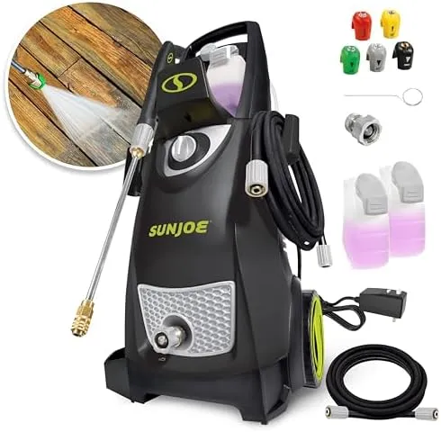 Sun Joe SPX3000 Electric Water Pressure Washer, Green - 14.5-Amp - 2030 PSI - 1.76 GPM