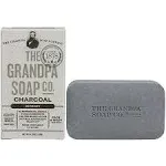 Grandpas Soap Co Face and Body Bar Soap, Charcoal, 4.25 oz