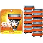 Gillette 30552 Fusion Manual Refill Cartridges - 12 ct